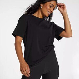 Calia Women's Everyday Relaxed Tee in Pure Black size L NWT